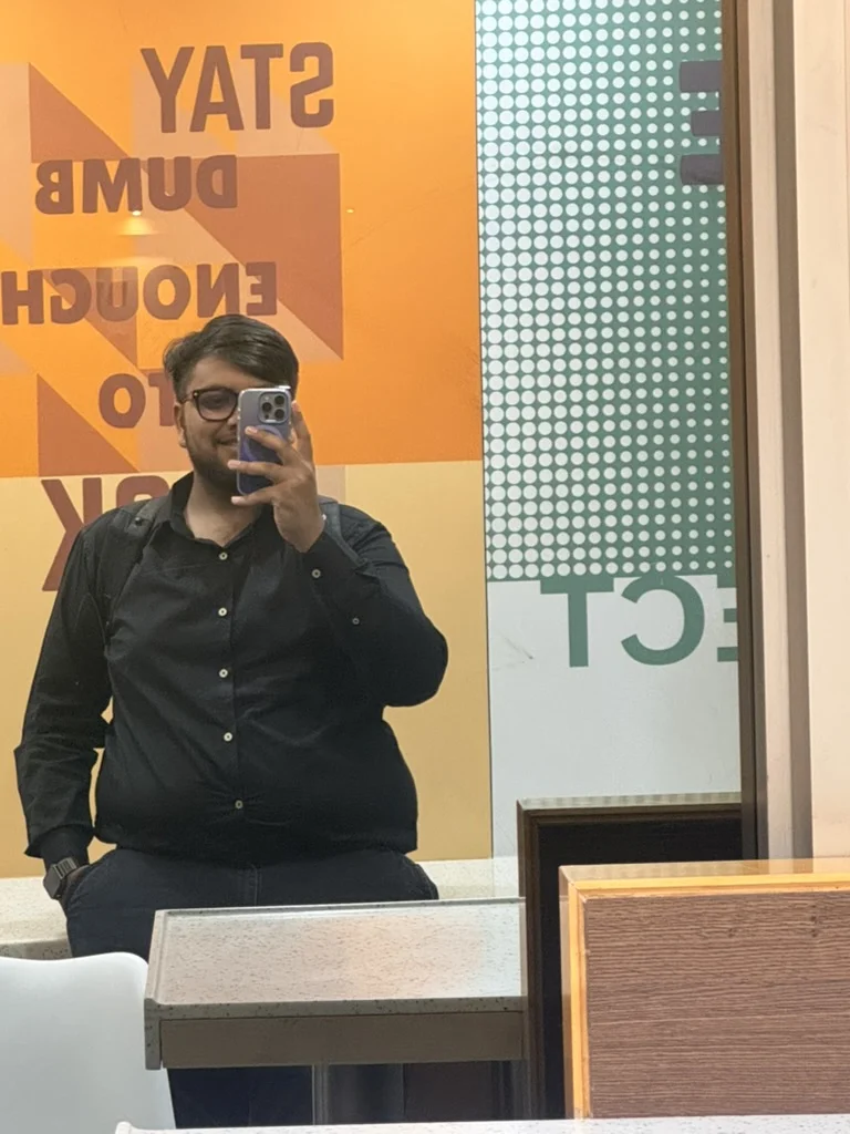 Mirror selfie at the office